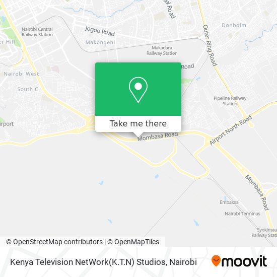 Kenya Television NetWork(K.T.N) Studios map