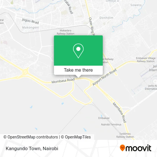 Kangundo Town map