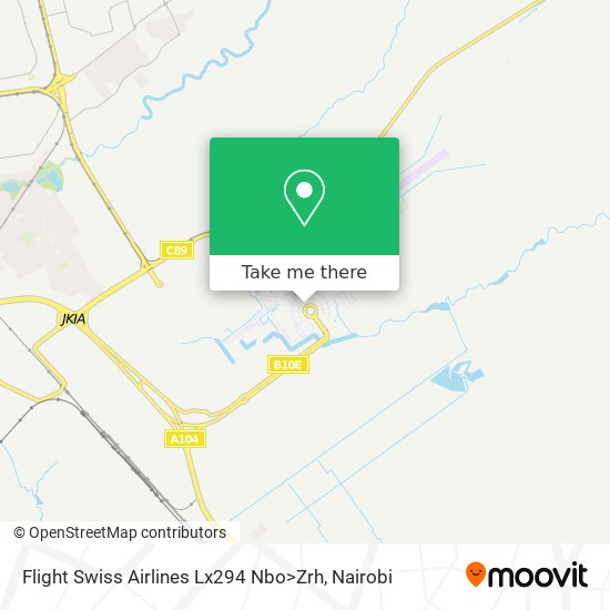 Flight Swiss Airlines Lx294 Nbo>Zrh map