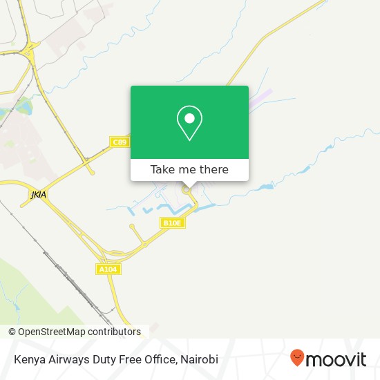 Kenya Airways Duty Free Office map