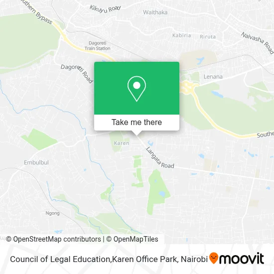 Council of Legal Education,Karen Office Park map