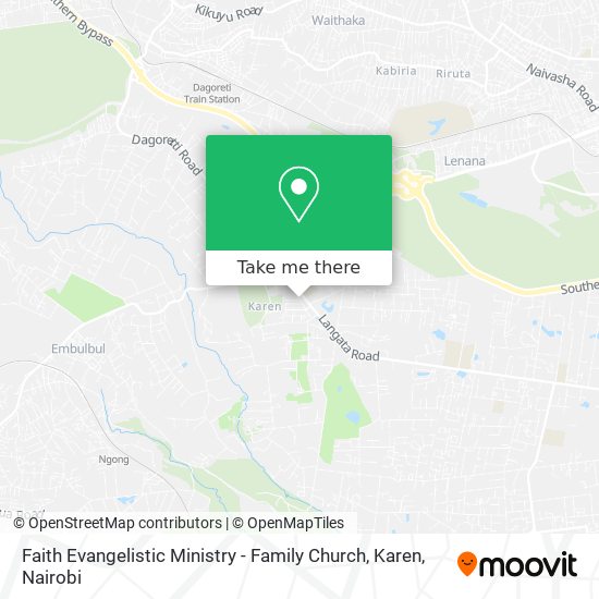 Faith Evangelistic Ministry - Family Church, Karen map