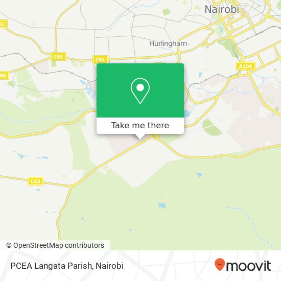 PCEA Langata Parish map