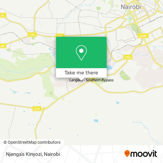 Njenga's Kinyozi map