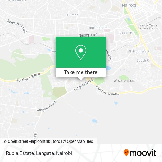 Rubia Estate, Langata map