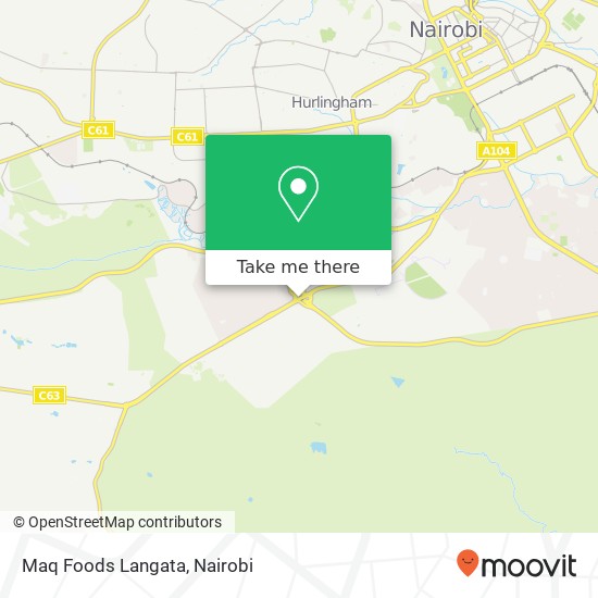 Maq Foods Langata map