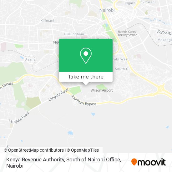 Kenya Revenue Authority, South of Nairobi Office map