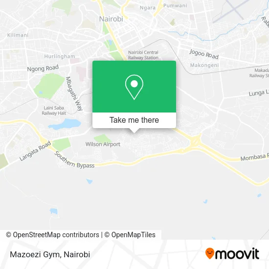 Mazoezi Gym map