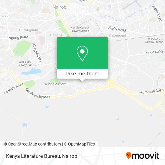 Kenya Literature Bureau map