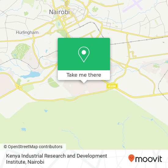 Kenya Industrial Research and Development Institute map