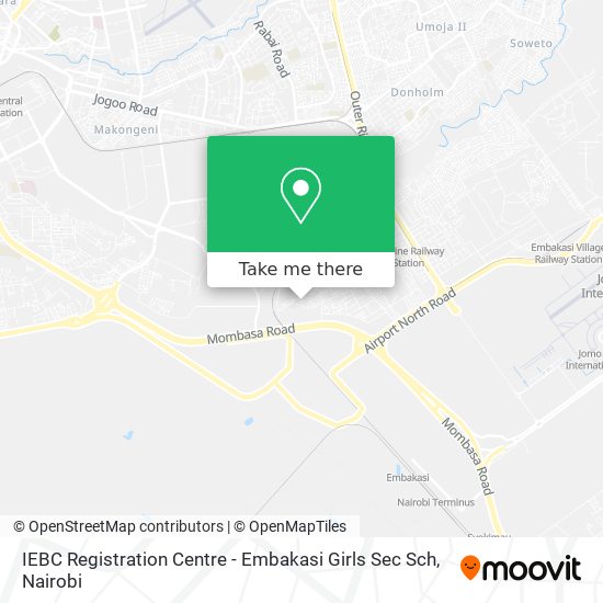 IEBC Registration Centre - Embakasi Girls Sec Sch map