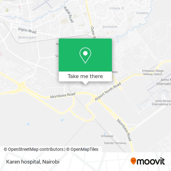 Karen hospital map