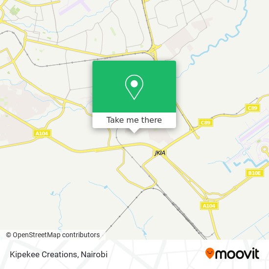 Kipekee Creations map