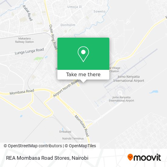 REA Mombasa Road Stores map