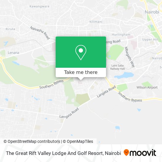 The Great Rift Valley Lodge And Golf Resort map