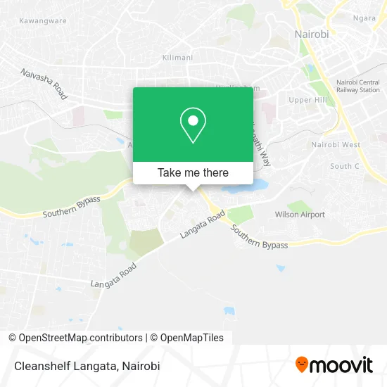 Cleanshelf Langata map