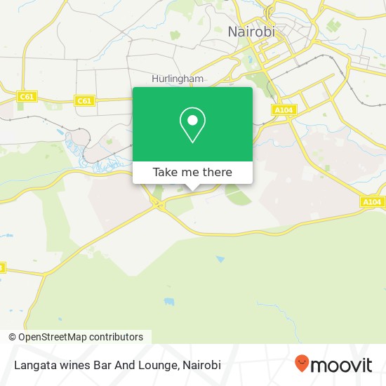 Langata wines Bar And Lounge map