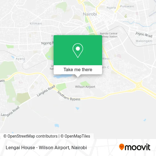 Lengai House - Wilson Airport map