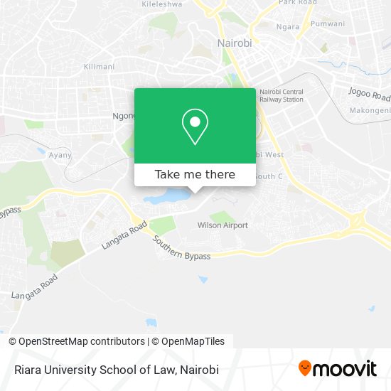 Riara University School of Law map