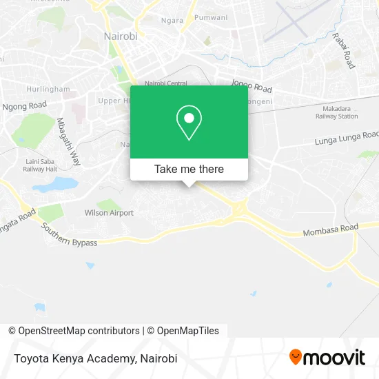 Toyota Kenya Academy map