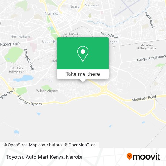 Toyotsu Auto Mart Kenya map