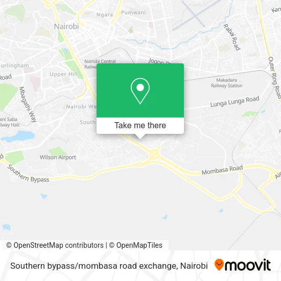 Southern bypass / mombasa road exchange map