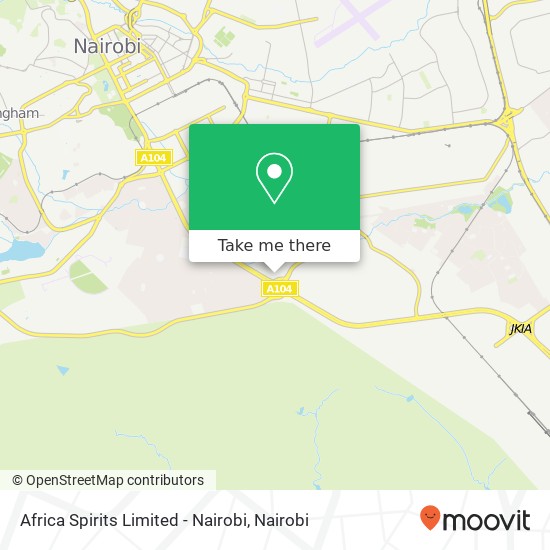 Africa Spirits Limited - Nairobi map