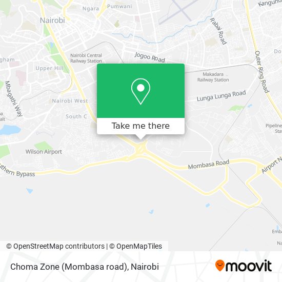 Choma Zone (Mombasa road) map