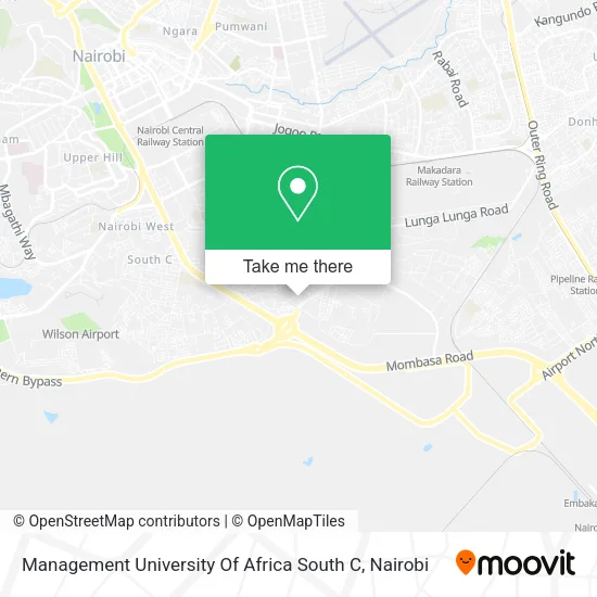 Management University Of Africa South C map