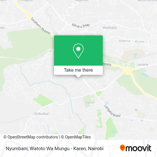 Nyumbani, Watoto Wa Mungu - Karen map