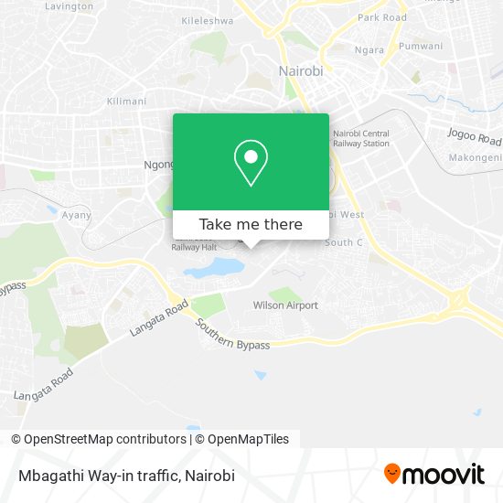 Mbagathi Way-in traffic map
