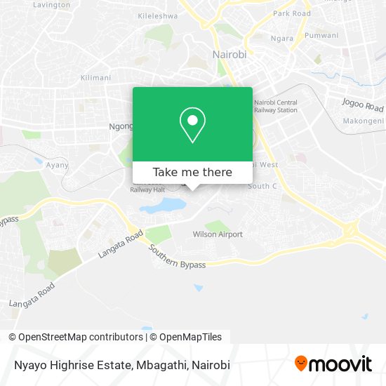 Nyayo Highrise Estate, Mbagathi map