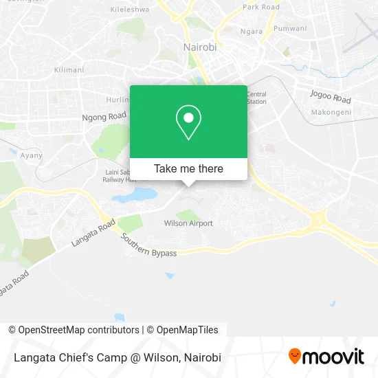 Langata Chief's Camp @ Wilson map