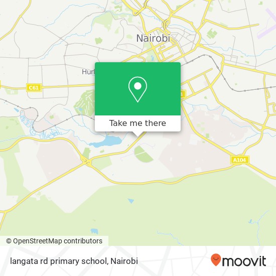langata rd primary school map