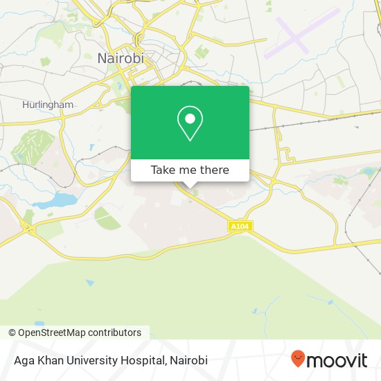 Aga Khan University Hospital map