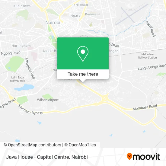 Java House - Capital Centre map