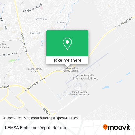 KEMSA Embakasi Depot map
