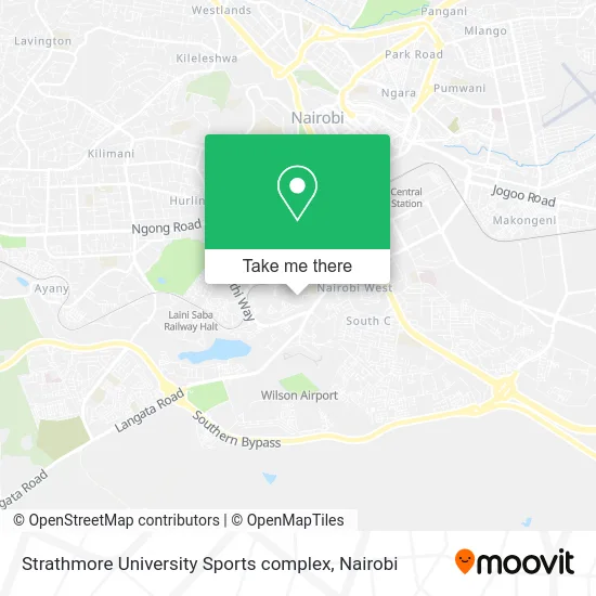 Strathmore University Sports complex map