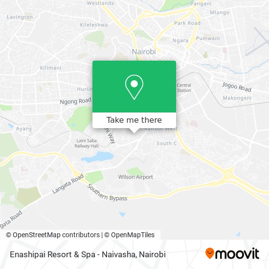 Enashipai Resort & Spa - Naivasha map
