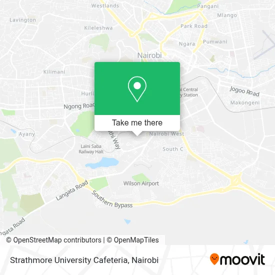 Strathmore University Cafeteria map