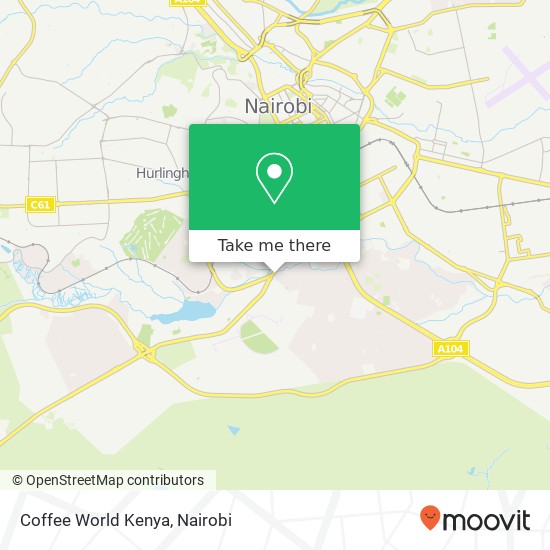 Coffee World Kenya map