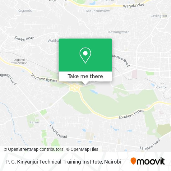 P. C. Kinyanjui Technical Training Institute map