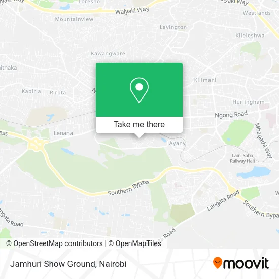 Jamhuri Show Ground map