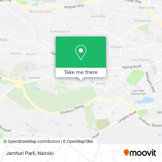 Jamhuri Park map