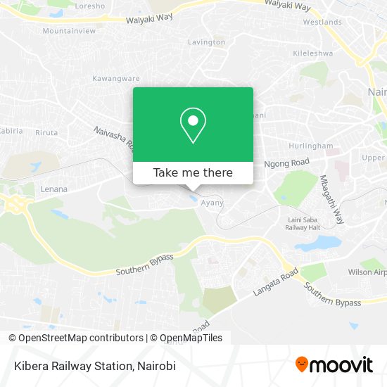 Kibera Railway Station map