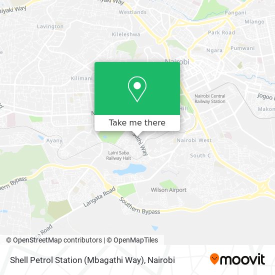 Shell Petrol Station (Mbagathi Way) map