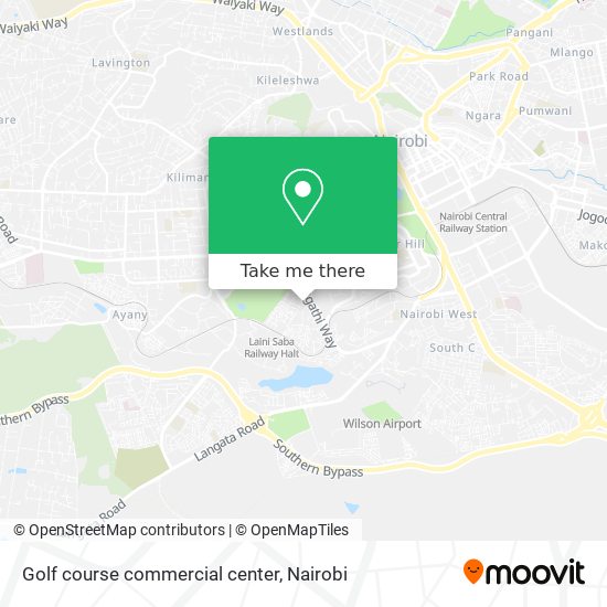 Golf course commercial center map