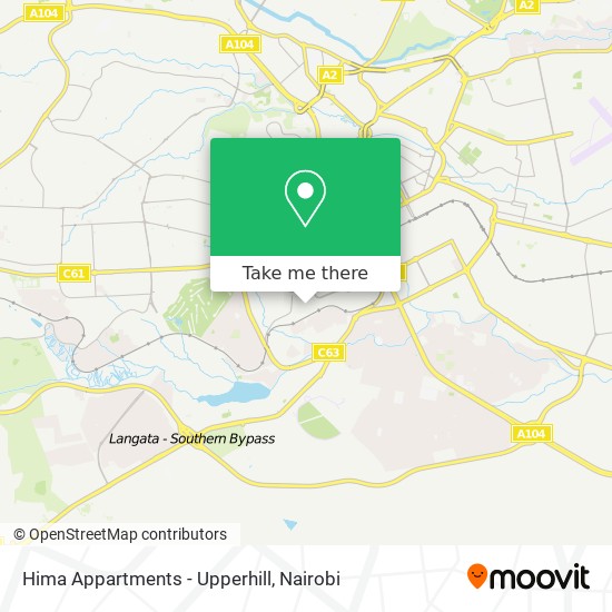 Hima Appartments - Upperhill map