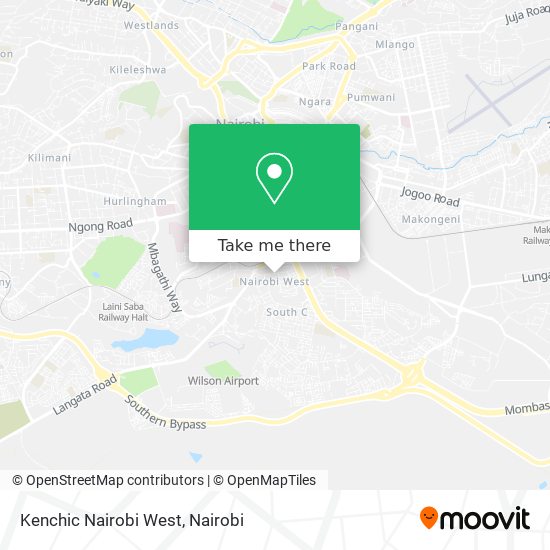 Kenchic Nairobi West map