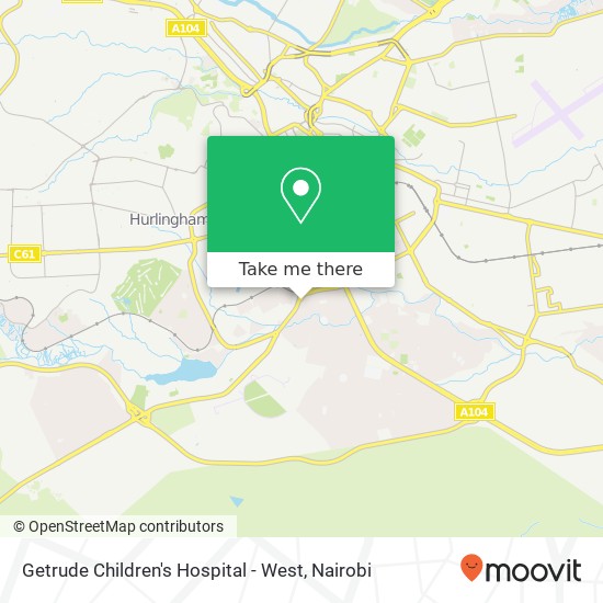 Getrude Children's Hospital - West map